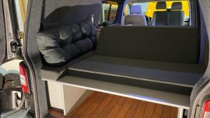 HP Camper interior bed