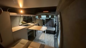 HP Camper yellow kitchen